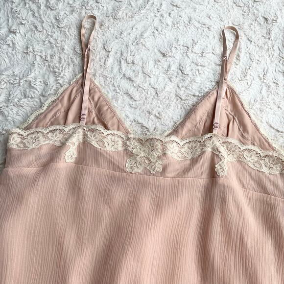 Gold Hawk silk chiffon lace camisole cami tank blouse top vintage Y2K fairy M - Picture 7 of 16